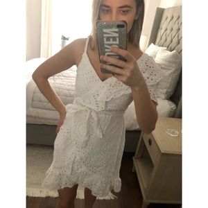 River Island Petite White Broderie Anglaise Dress